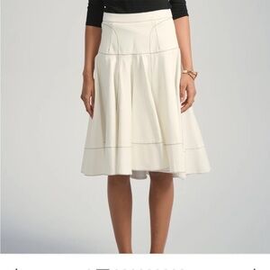 Chic Cream A-Line Women's Skirt